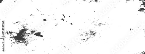 Black and white distressed grunge texture background with ink splatters and rough worn effect, dirty and aged surface overlay