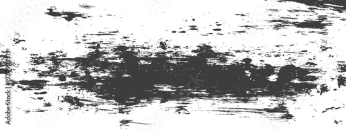 Grunge Distressed Brush Stroke Texture Overlay Background in Black and White