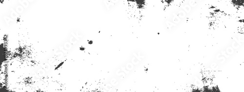 Grunge Distressed Black and White Texture Overlay Vector