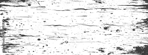 Abstract Distressed Grunge Wood Scratch Texture Overlay Vector Background Monochrome Design Element
