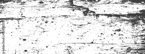 Distressed Grunge Texture Overlay Black and White Vector Background Design Element