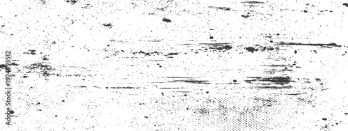 Distressed Grunge Texture Overlay Black and White with Scratches and Halftone Dots