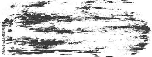 Distressed Rough Horizontal Grunge Texture Dark Gray and White Background