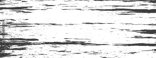 Distressed horizontal grunge texture background with rough dark lines and white space