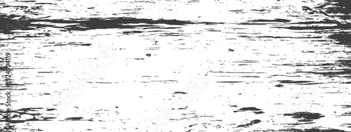 Distressed Grunge Scratched Wood Grain Overlay Texture Black and White Vector Background