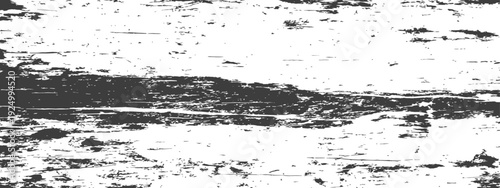 Grunge Distressed Wood Grain Texture Background Overlay Black and White Vector