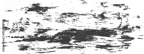 Grunge Distressed Texture Overlay Black White Rough Paint Brush Stroke Background Vector