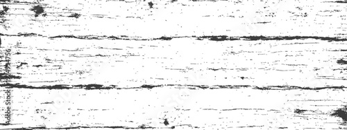 Monochrome Distressed Wood Grain Grunge Texture Overlay Vector Background