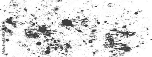 Grunge Ink Splatter and Distressed Texture Overlay Vector