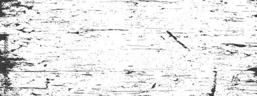 Distressed Grunge Texture Vector Background with Scratched Horizontal Lines and Speckles in Black and White