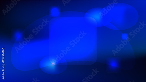 Abstract Blue Glowing Energy Platform with Light Beams on Dark Background Design Vector. Futuristic Neon Stage with Luminous Circle, Sci-fi Teleportation Concept, Digital Technology Background