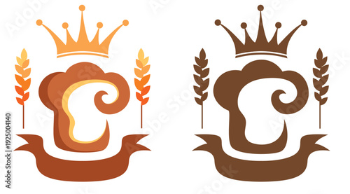 Bakery sign. Vector decoration element for bakery shop or cafe