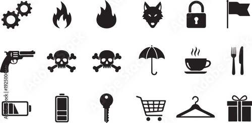 set of icons