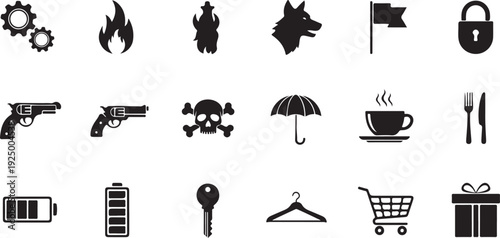 set of icons