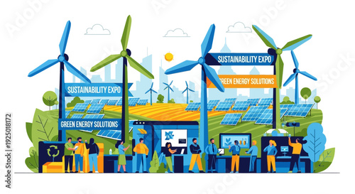 Sustainable Energy Solutions Expo Showcasing Innovation in Green Technology and Renewable Power