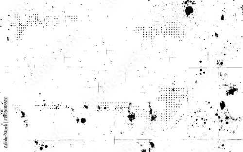 Abstract scratch grunge urban background. Particles of debris and dust. Distressed uneven background. Vector illustration. 