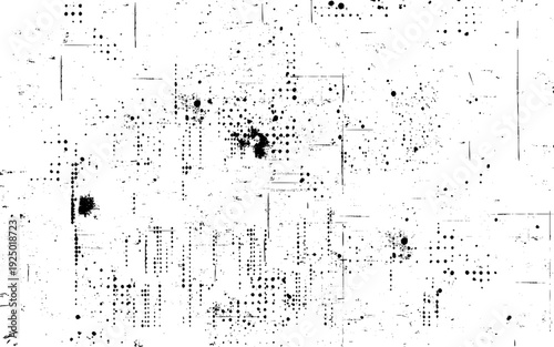 Abstract black and white dots half tone pattern background. 