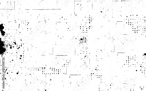 Abstract background in halftone style. Black and white.