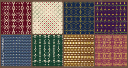 Victorian damask pattern bundle