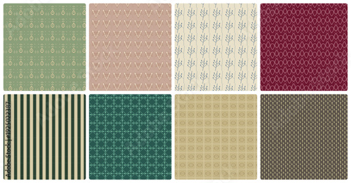 Set of vintage patterns in EPS format