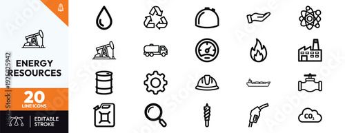 Energy Industry Symbols and Icons