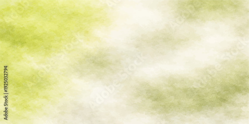 Abstract green and watercolor background with bokeh effects featuring a vintage paper texture and aged parchment design on a grungy antique wall