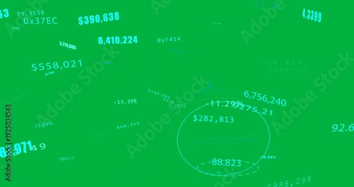 Wallpaper Mural Camera panning, zooming toward concentric rings, highlighting $282,813, percent on transparent grid Torontodigital.ca