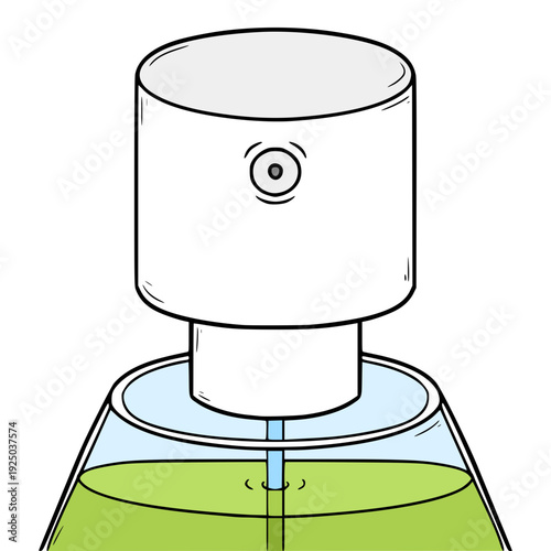 perfume nozzle illustration hand drawn isolated vector