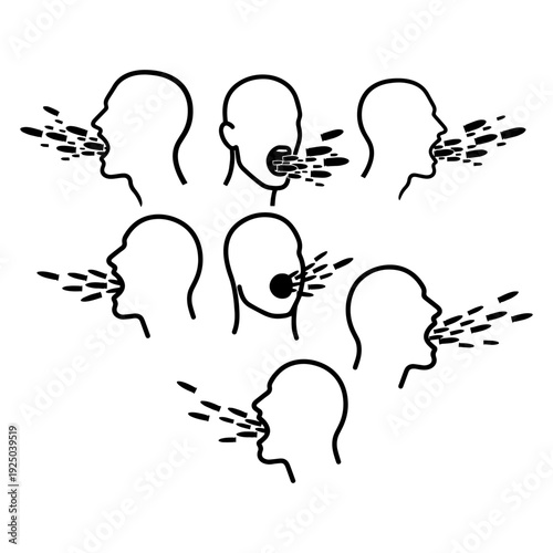 Harsh World and Cruelty Concept Silhouette - Social Pain and Emotional Hurt Illustration