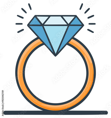 Sparkling Diamond Engagement Ring Symbolizing Love and Commitment