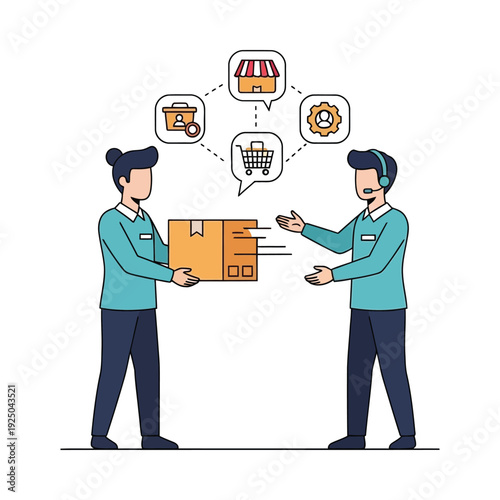 Young business professionals collaborating in a modern co-working space