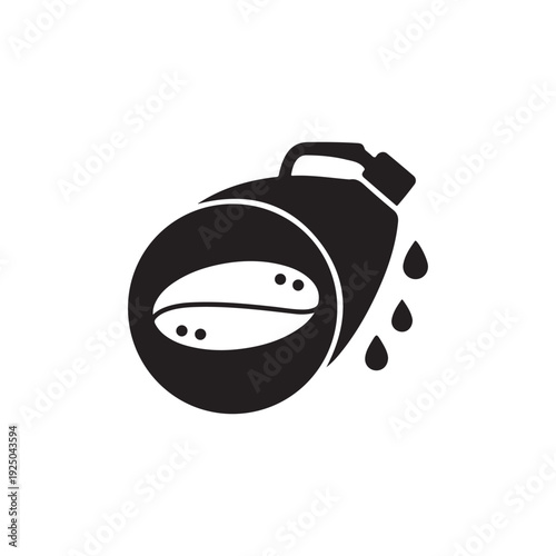 Oil can leaking oil droplets  oil leakage  oil spill  oil dripping  lubricant leak