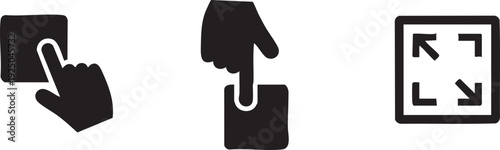 Interface Drag Drop Resize Graphic Design Tool Icon