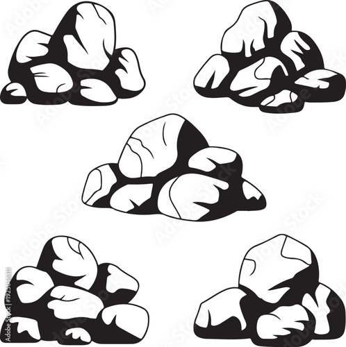 Stones and rocks vintage set