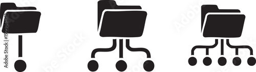 Hierarchy Sitemap Tree Structure Data Management Vector Icon