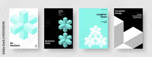 Geometric Report Layout. Creative Brochure Design. Isolated Flyer Template. Background. Banner. Business Presentation. Book Cover. Poster. Handbill. Brand Identity. Magazine. Leaflet. Advertising