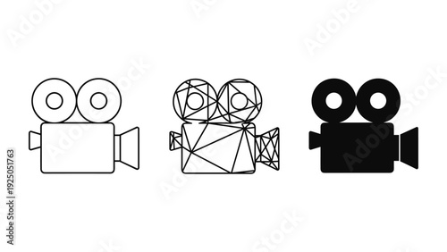Vintage Film Camera Icons