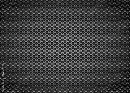 Wallpaper Mural Black Metal Honeycomb Background Texture Torontodigital.ca