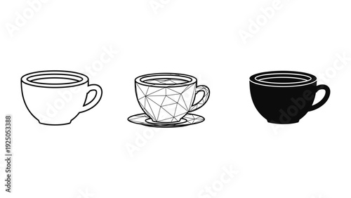 Coffee Cup Icons Set