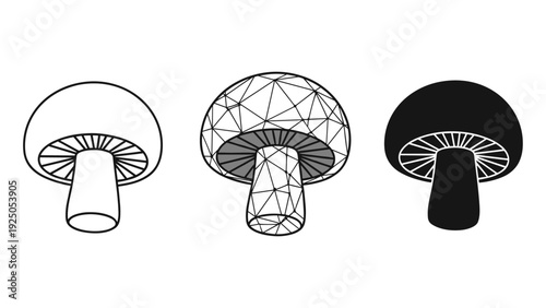 Mushroom Icon Set