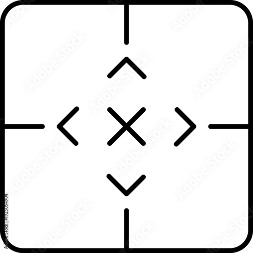 Weapon sight, sniper rifle optical scope. Hunting gun viewfinder with crosshair. Crosshair gun sight icons set. Bullseye, target or aim symbol. Shooting mark. Military target sign. Game UI. Vector.