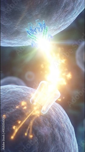 Wallpaper Mural Insulin hormone receptor lock key concept with glowing signal medical science illustration of cell membrane protein binding hormone and insulin molecule receptor particle metabolism control Torontodigital.ca