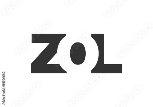 ZOL logo design. Initial letter Z O L bold font style for tech startups, consulting, corporate branding. Creative company name, headlines typography identity, trendy logotype.