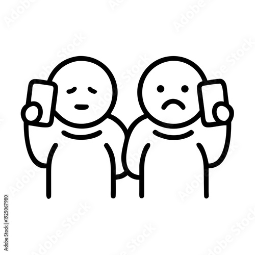 phone, person, mobile phone, senior, cartoon, man, set, woman, smartphone, happy, isolated, character, mobile, old, vector, illustration, chat, cyberspace, online, technology, use, flat, young, using,