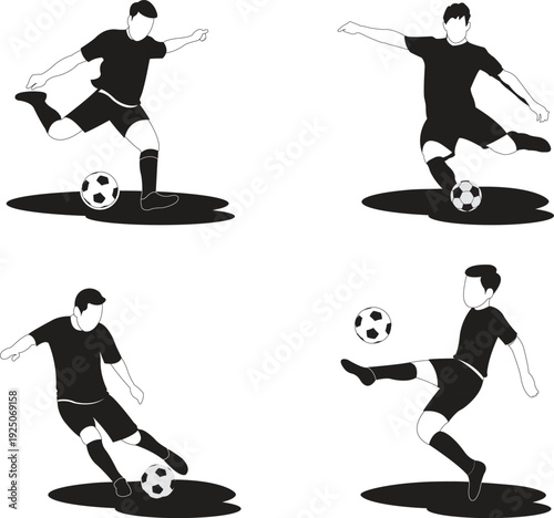  Style of a Football Player vector file