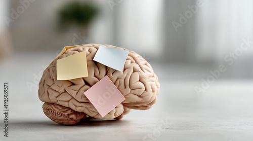 Brain with Sticky Notes: A ...