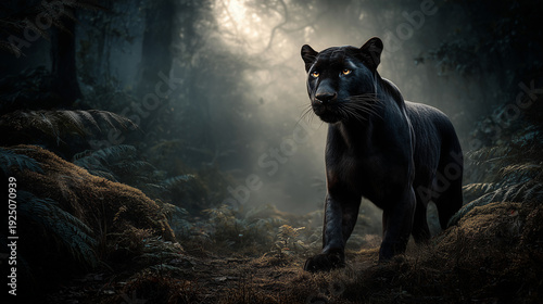 Majestic Panther in the Sha...