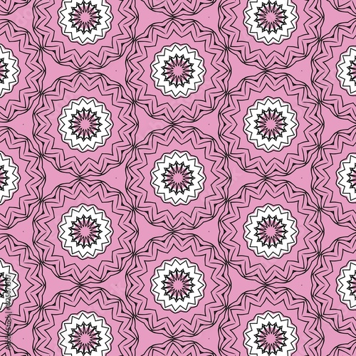 Abstract geometric set of seamless pattern	