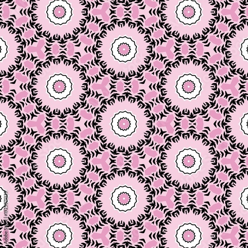 Abstract geometric set of seamless pattern	