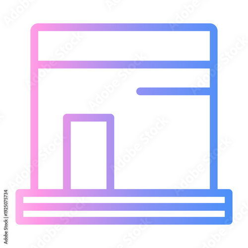 kaaba Line Gradient Icon